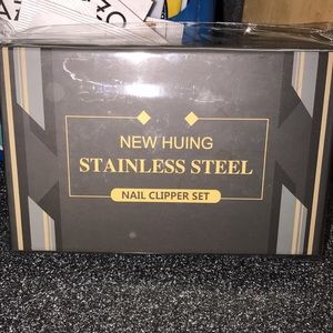 Stainless steel nail clipper set unisex